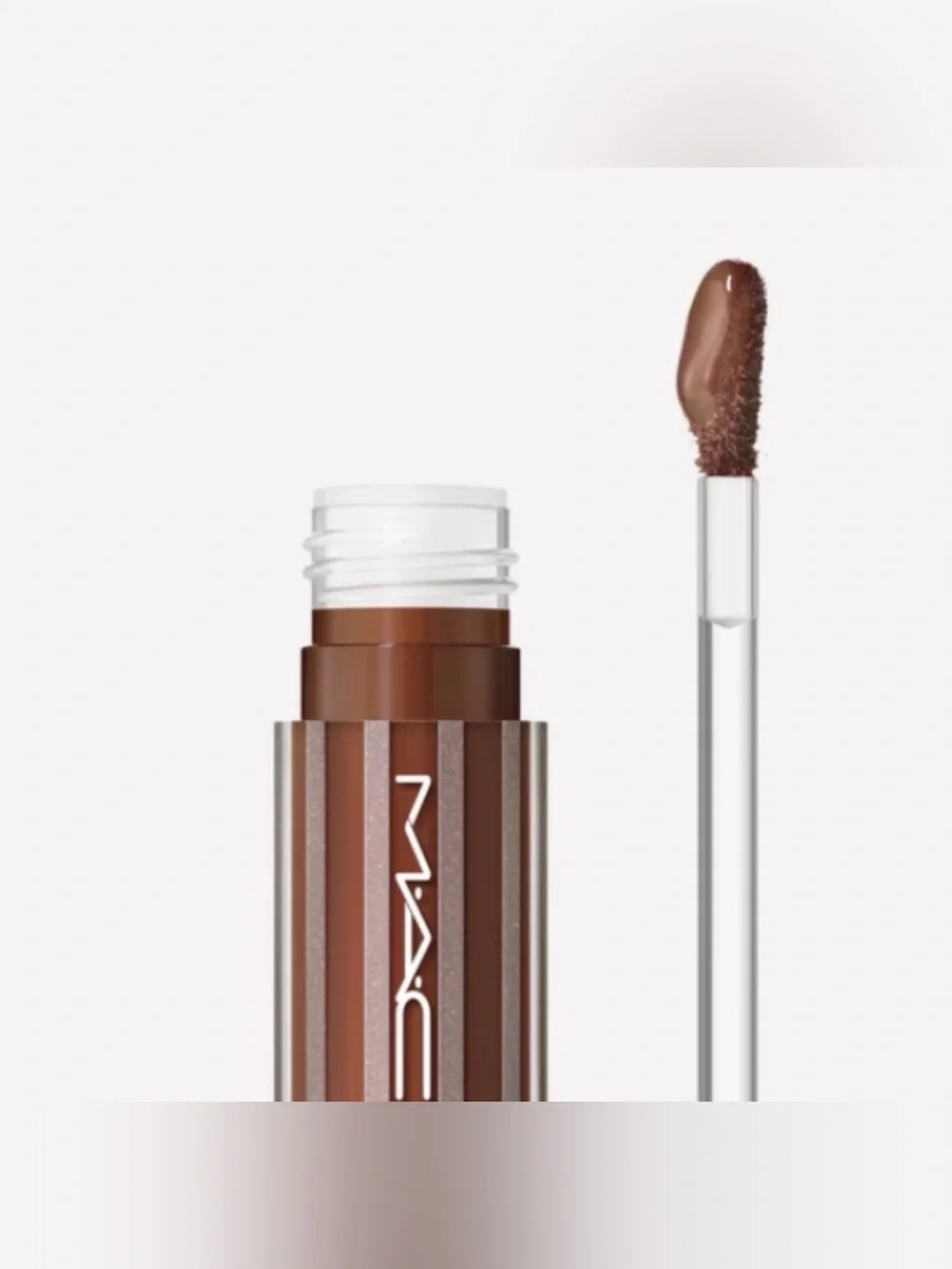 MAC Quality Lipglass High-Shine Lip Gloss — Deep Chocolate Brown
